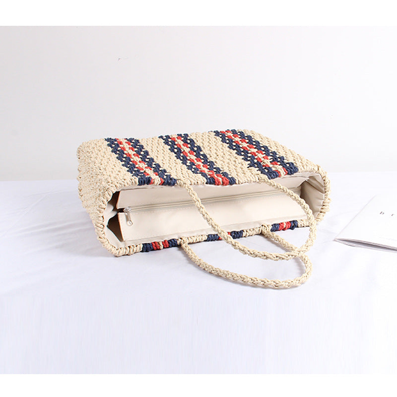 Spacious woven tote bag Skanto
