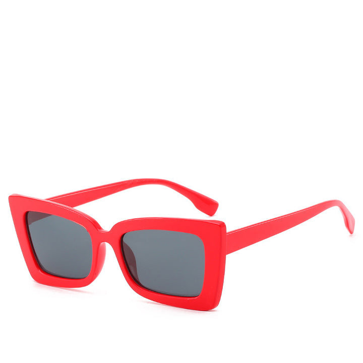 Dame Designer-solbrille med moderne geometrisk ramme Skanto