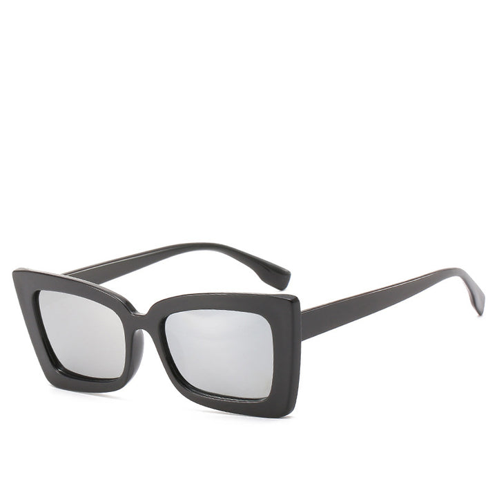 Dame Designer-solbrille med moderne geometrisk ramme Skanto