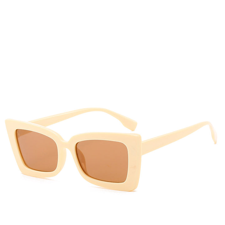 Dame Designer-solbrille med moderne geometrisk ramme Skanto