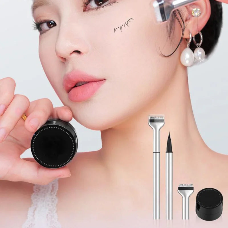 Skanto | 2-i-1 Eyeliner & Nedre Vippestempel Sett