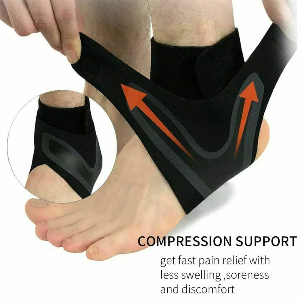 Plantar Ankelen X Wrap Støtte Kompresjonssokk