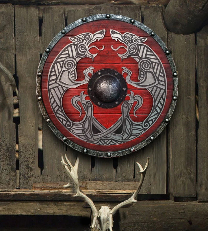 Skanto | Eivor Valhalla Raven Kamp Skadet Viking Tre Skjold 30CM