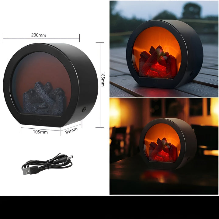 RadiantGlow Flamme Lampe - Bring Varme og Atmosfære til hjemmet ditt | Skanto