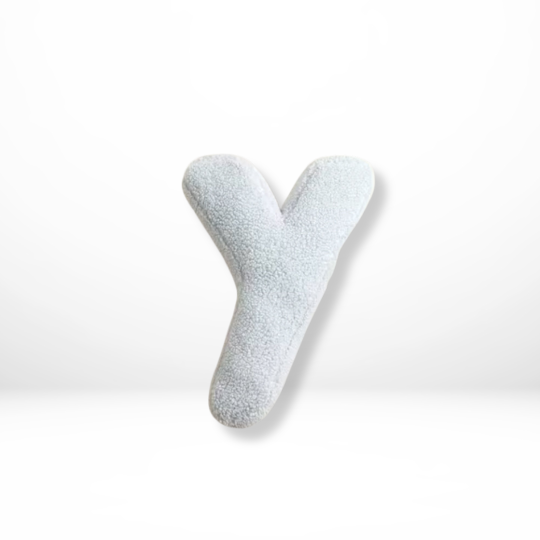 Norvo | Alfabetpute Velura – Myk fløyelsdekorativ pute i hver bokstav av alfabetet