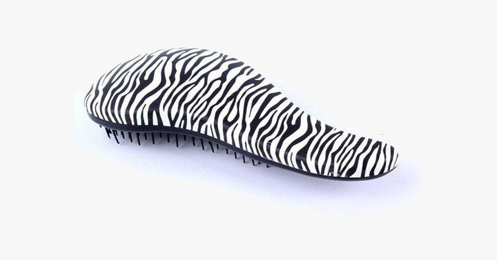 Skanto | Zebra og Gepard Mønstret Hårbørste – Løsne Knutene