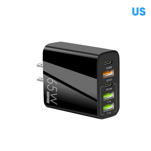 Multi-Port-Adapter 65W Hurtiglader - US-standard | Skanto