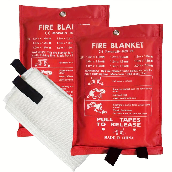 Brannsikker fiberglass brannteppe – kompakt sikkerhetspledd for hjemmet, kjøkkenet og bilen | Skanto