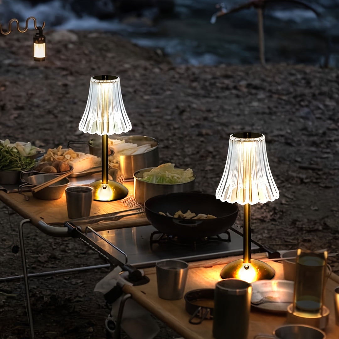 Crystaluxe Lamp - LED Krystall Bordlampe med Berøringsfunksjon Skanto