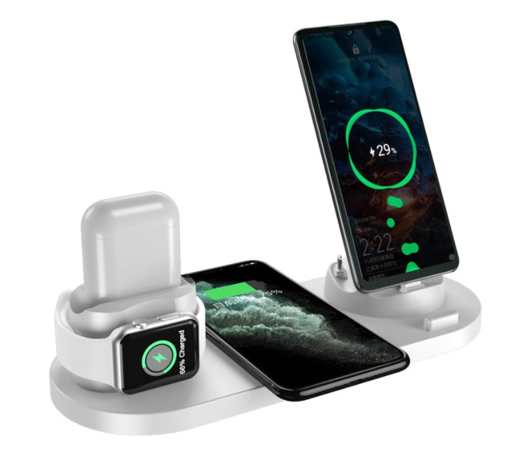 6-i-1 Hurtigladestasjon for iPhone og Uhr | Skanto
