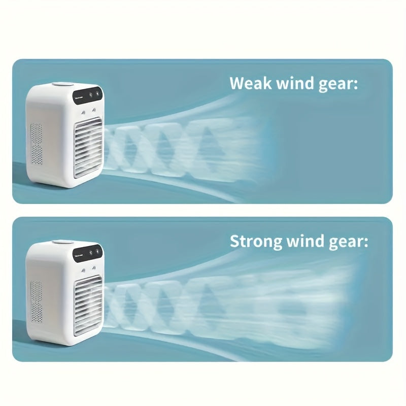 BriesKoel Mini Air Cooler med Vifte og Luftfukter | Skanto