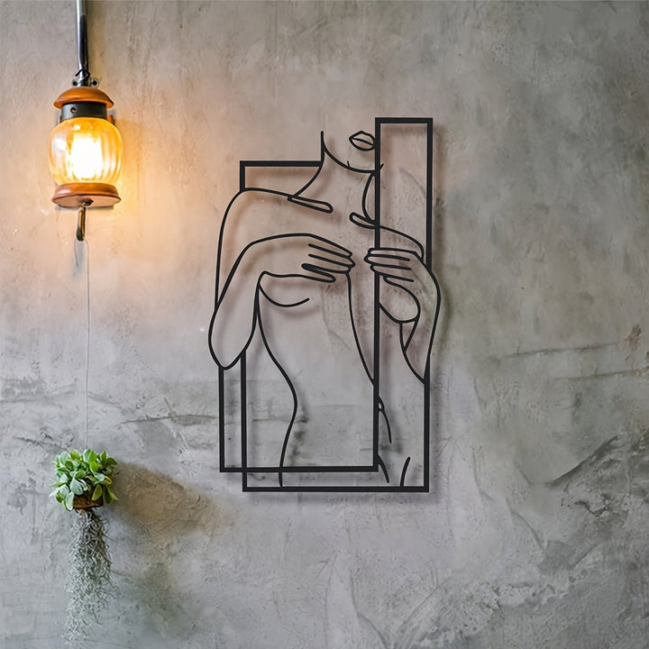Skanto | LineaArt Metallveggdekorasjon - Moderne minimalistisk veggkunst for soverom