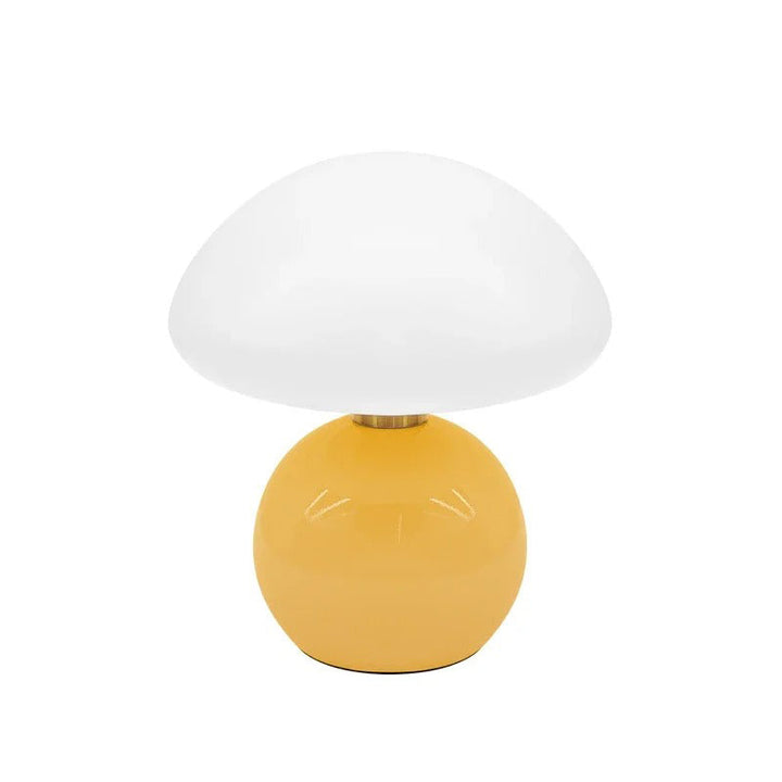 Moderne nattbordlampe med glasskjerm, designer LED bordlampe for soverommet | Skanto