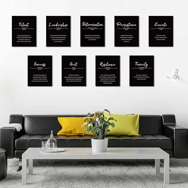 9 deler inspirerende fraser veggkunst | Skanto