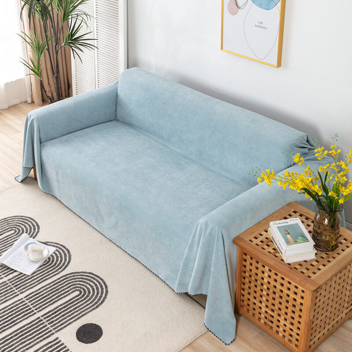 Premium vanntette sofa kastet dekke med jacquard kant | Skanto