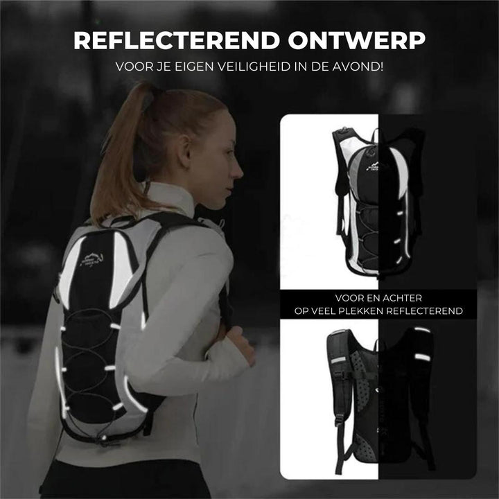Skanto | TravelLite Ryggsekk - Ultralett Hydrering med Integrert Vattank