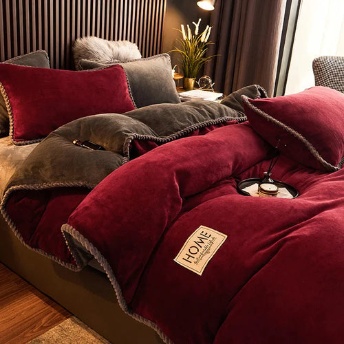 Skanto | Luksus Fløyel Fleece Dynecover Sett - PlushHaven