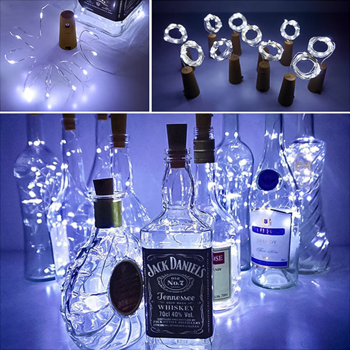 Skanto | LED Flaske Lys Kork Natt Lys DIY Dekor Gave