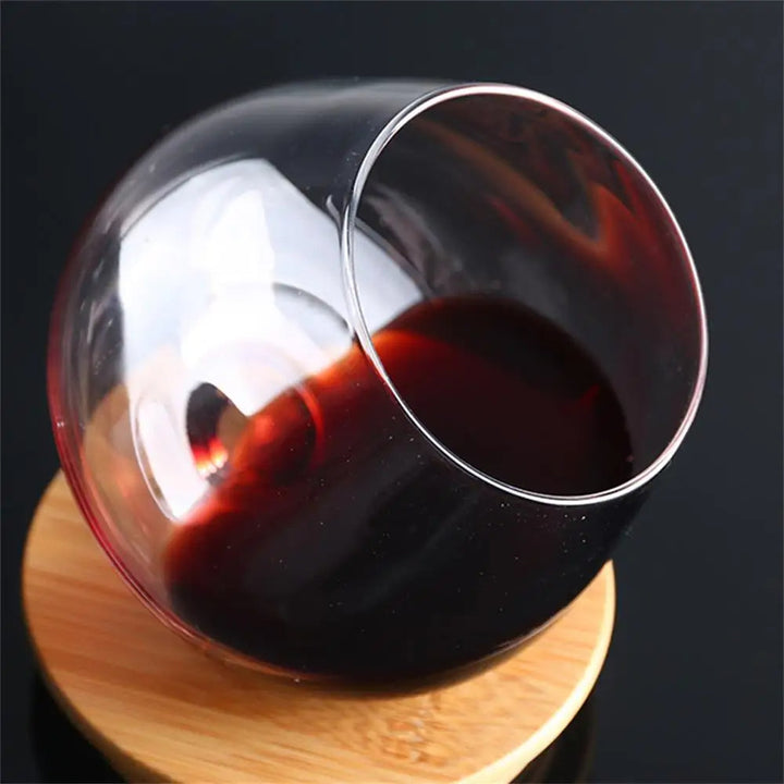 Belly Whiskey og Ølglass - Roterende Tumbler for Cocktails, Vin og andre Drinker Skanto