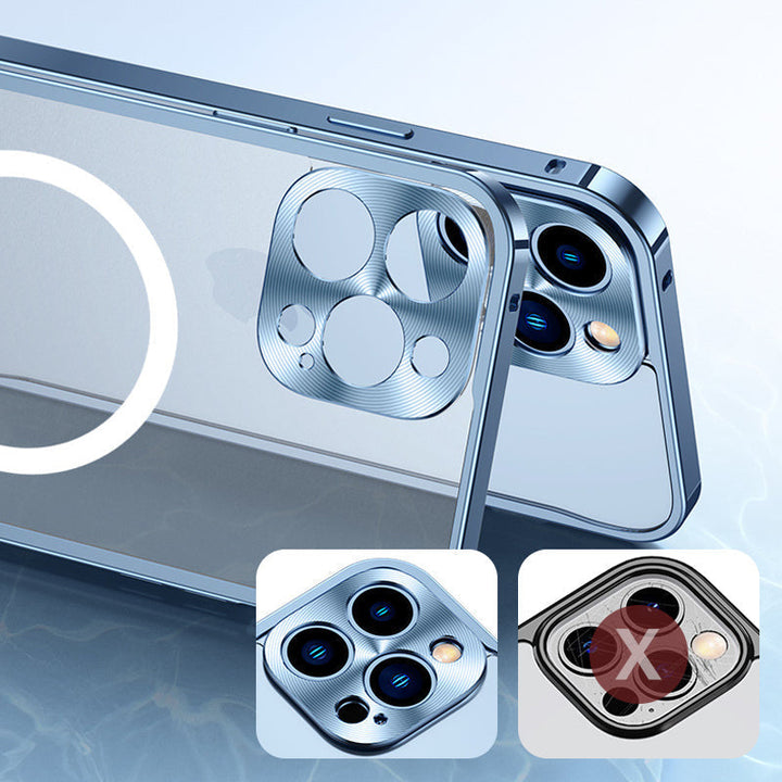 Magnetisk telefondeksel for iPhone med metallramme | Skanto