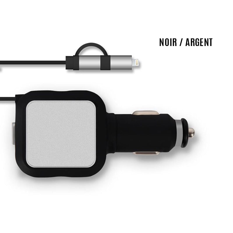 Ciaovie biladapter Multi med uttrekkbar ladekabel | Skanto