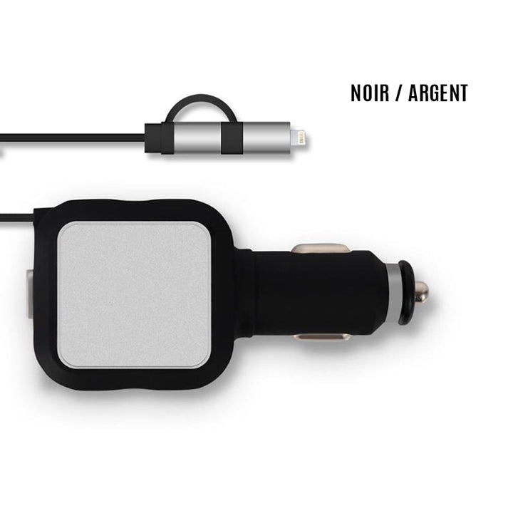 Ciaovie biladapter Multi med uttrekkbar ladekabel | Skanto