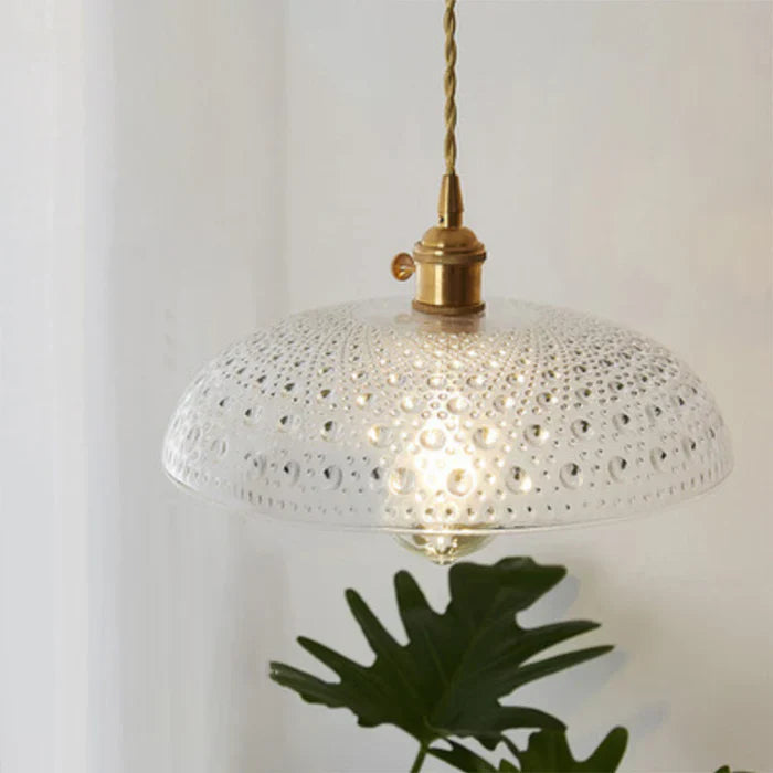 OpulentGlow Pendel – Elegant Glass Henge Lamp Skanto