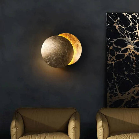 Skanto | Lunora Vegglampe med Magisk Måneskinn – Varm Ambient LED-belysning for Hjem og Kontor