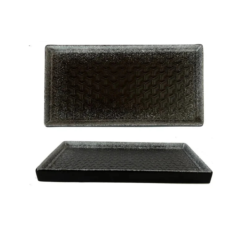9.5" Keramisk Rektangulær Grillplate Restaurant Sushi Plate | Skanto
