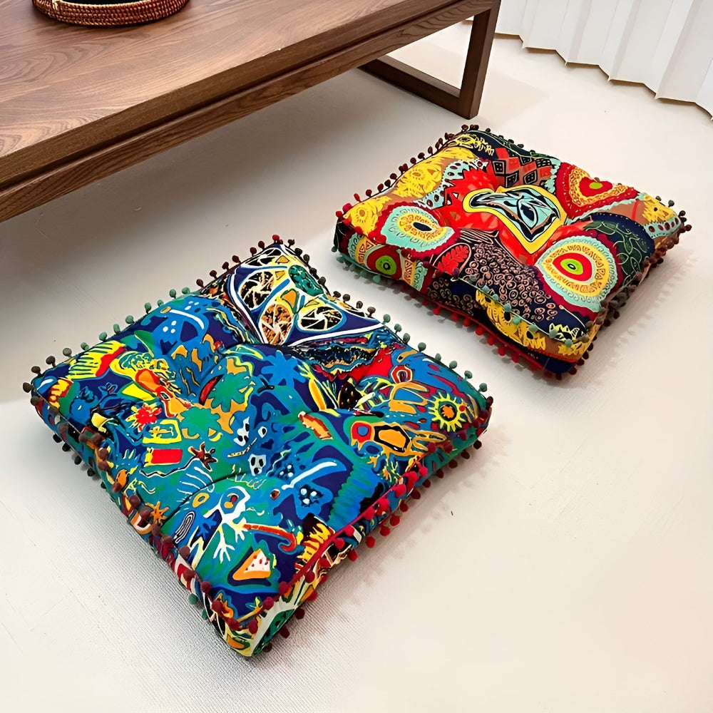 Skanto | Boho stil firkantet gulvpute