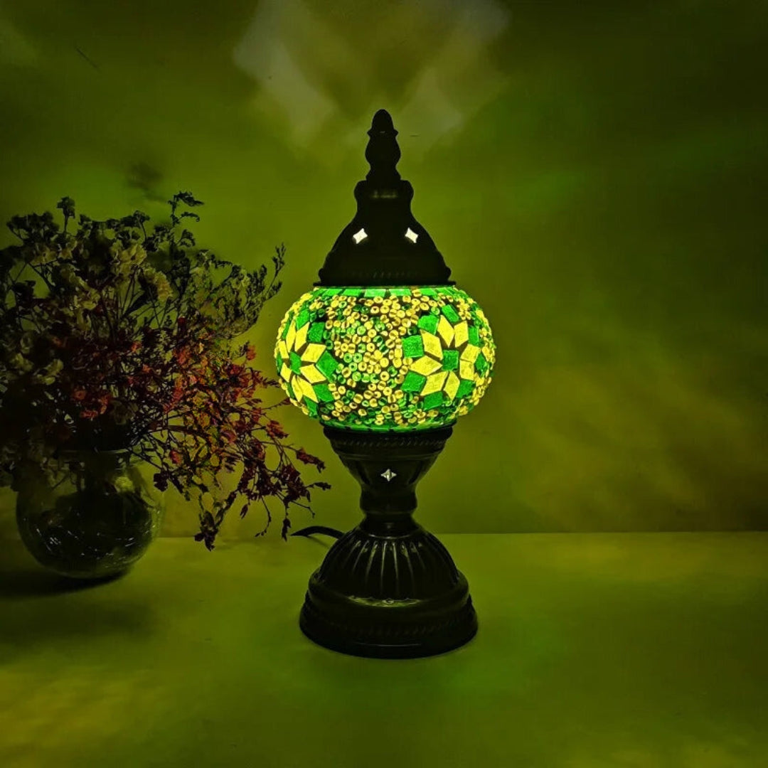 Mosaikk Fargerik Mønster Bordlampe Skanto