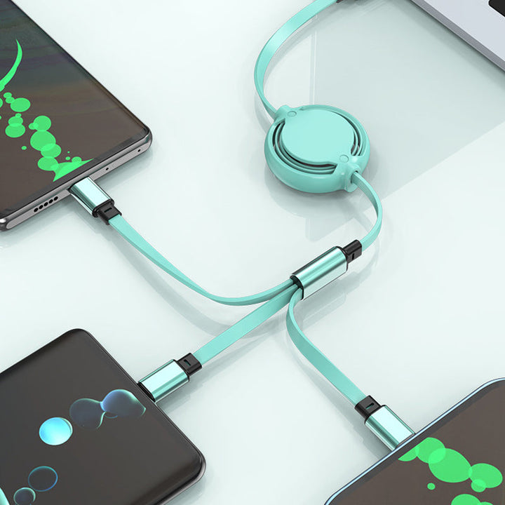 Skanto | 3 i 1 Mobil Lading Kabel Passer for iPhone