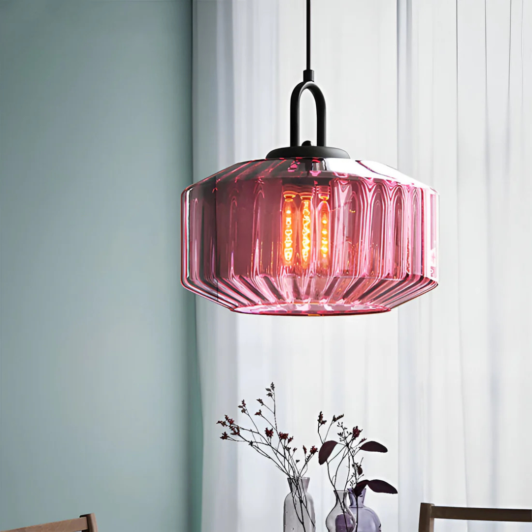 Skanto | Retro Farget Glass Pendellampe