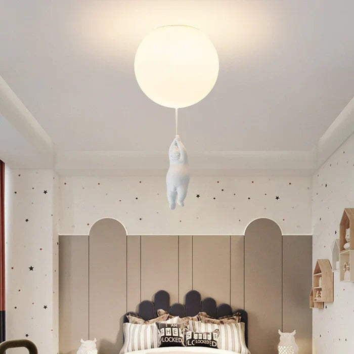 Skanto | Barnas Taklampe med Bamse og Ballong - CloudBear