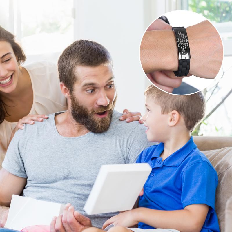 Skanto | Silikonarmbånd med rustfritt stålplate