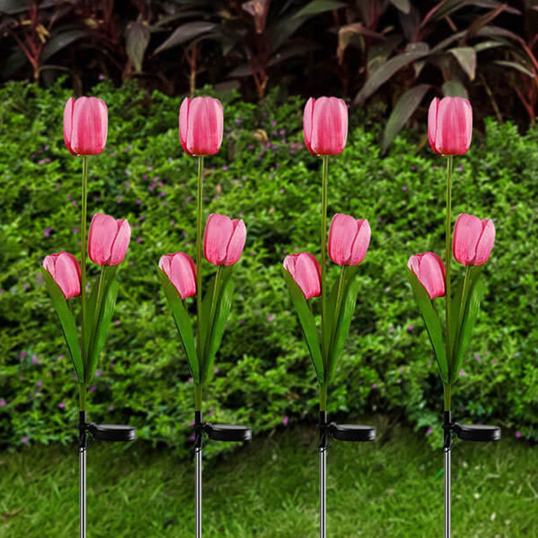 Skanto | Solar Tulip Plenlys Utendørs Hage LED Tulipan Blomsterlys Bakke Stakelandskapslys