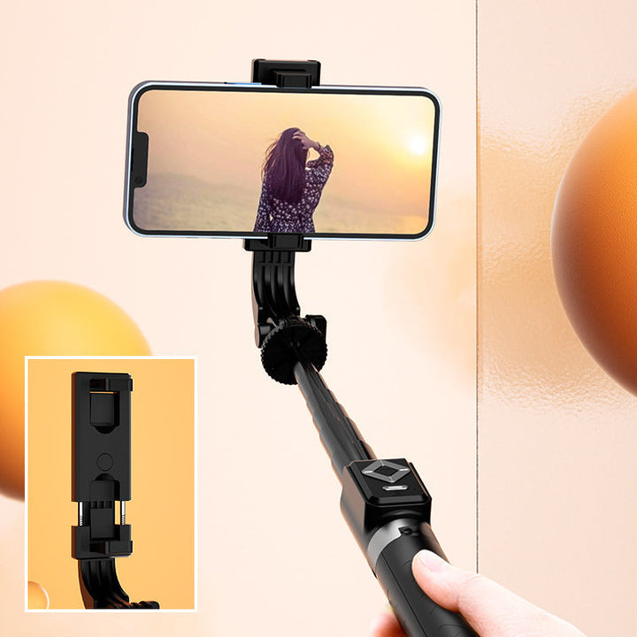 Selfie-stang med LED-tilleggslys | Skanto