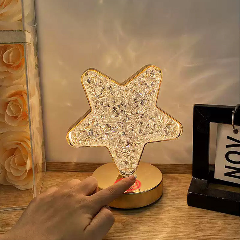 Star Moon Metal Table Lamp | Skanto