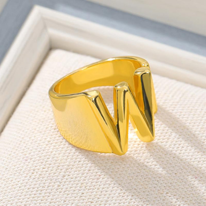 Skanto | Initial A-Z Bokstav Ring