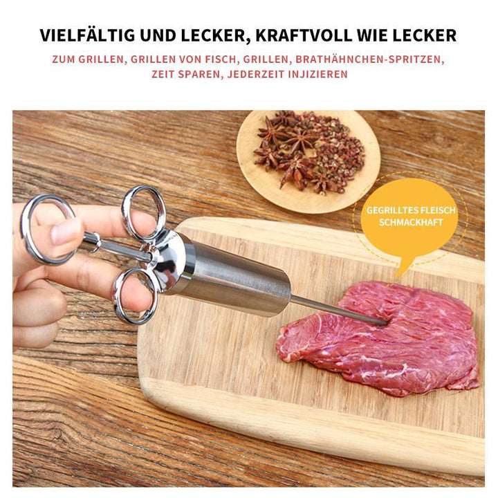 304 Marinade Injector laget av rustfritt stål for marinering av kjøtt på kjøkkenet | Skanto