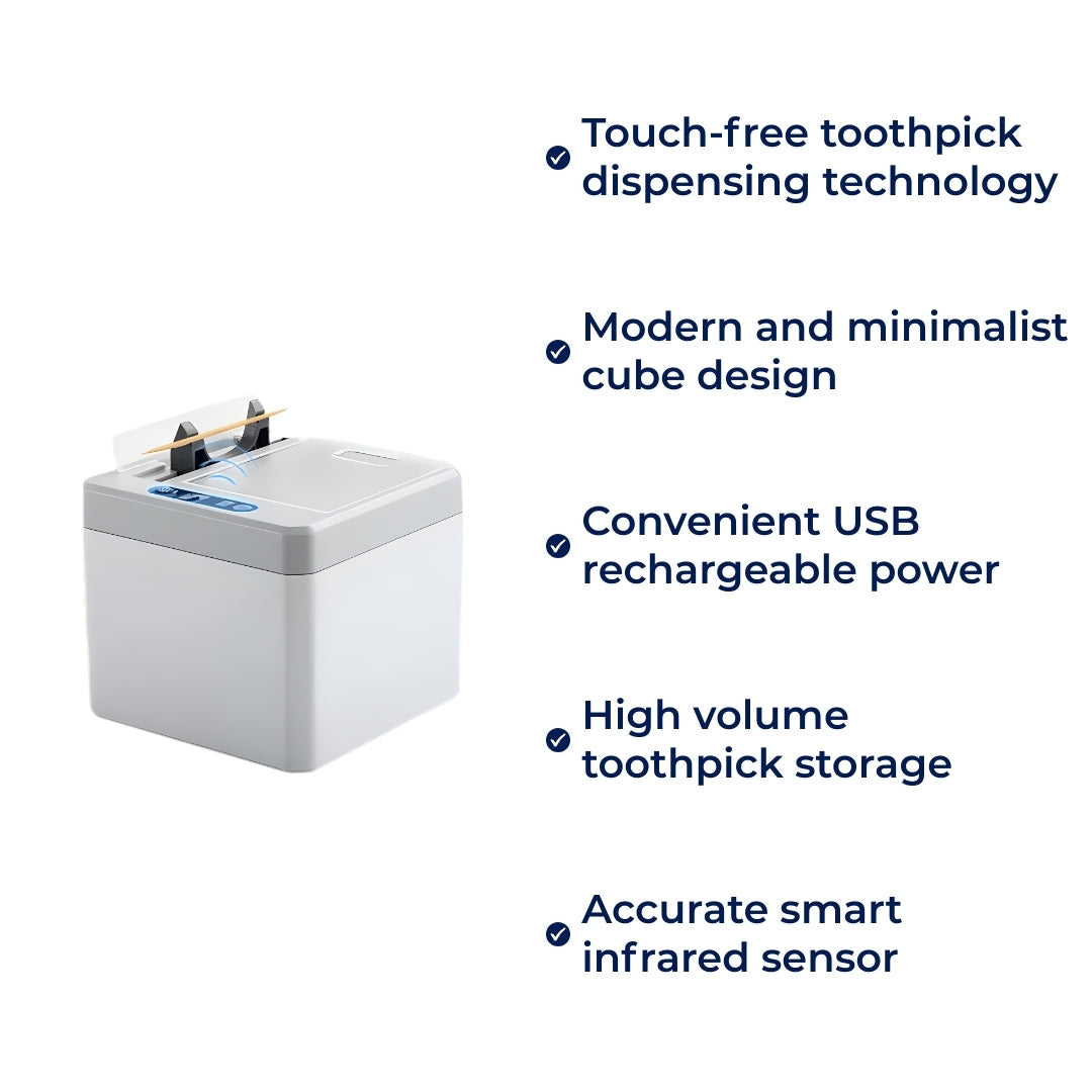 Berøringsfri infrarød sensor – USB-ladbar – Forbedrer hygiene – Ryddig og barnevennlig bruk Skanto