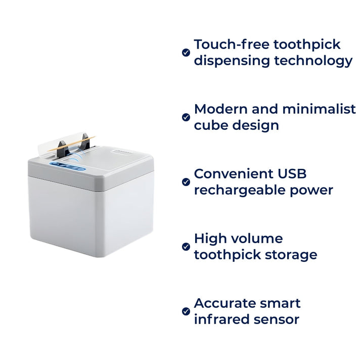 Berøringsfri infrarød sensor – USB-ladbar – Forbedrer hygiene – Ryddig og barnevennlig bruk Skanto
