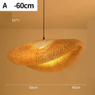 Skanto | Håndlaget Rattan Pendellampe - RayaLight