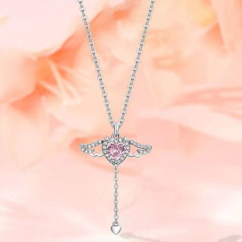 Skanto | Pink Angel Wings Necklace