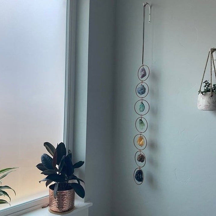 Skanto | Råkrystall 7 Chakra Stein Veggdekor