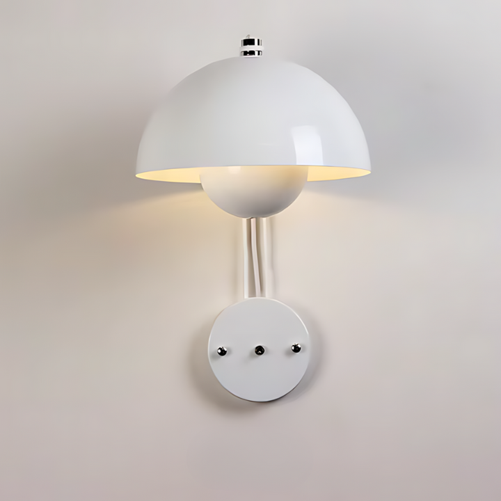 Moderne blanke metal LED vegglampe | Skanto