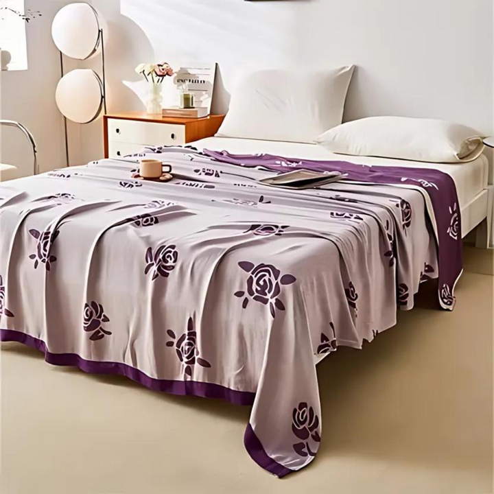 Skanto | Bambusfiber Rose Kjøleteppe