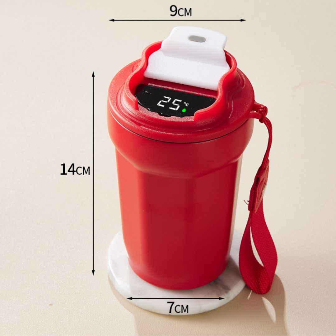 Skanto | Kopp i rustfritt stål med LED-temperaturdisplay 450 ML