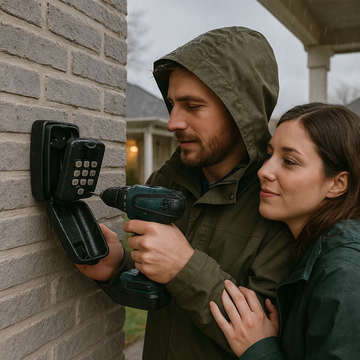 KeyGuard Utendørs Safe – Værbestandig Veggmontert Nøkkelboks | Skanto