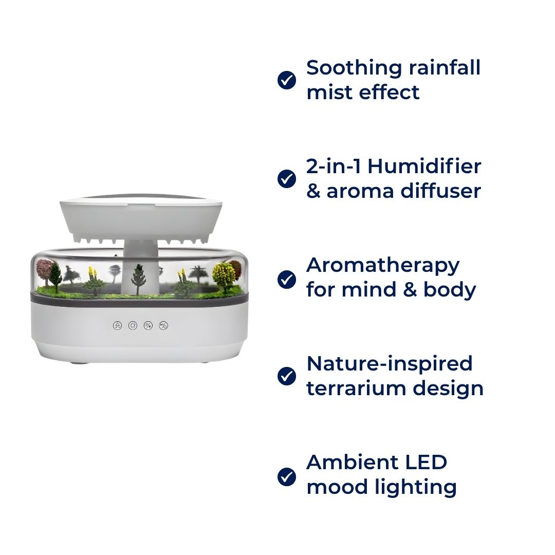 Dry-Air Relief – Stille LED Nattlys – Berolig Hud & Pust – Rolig Avslappende Søvn for Hjem & Soverom Skanto